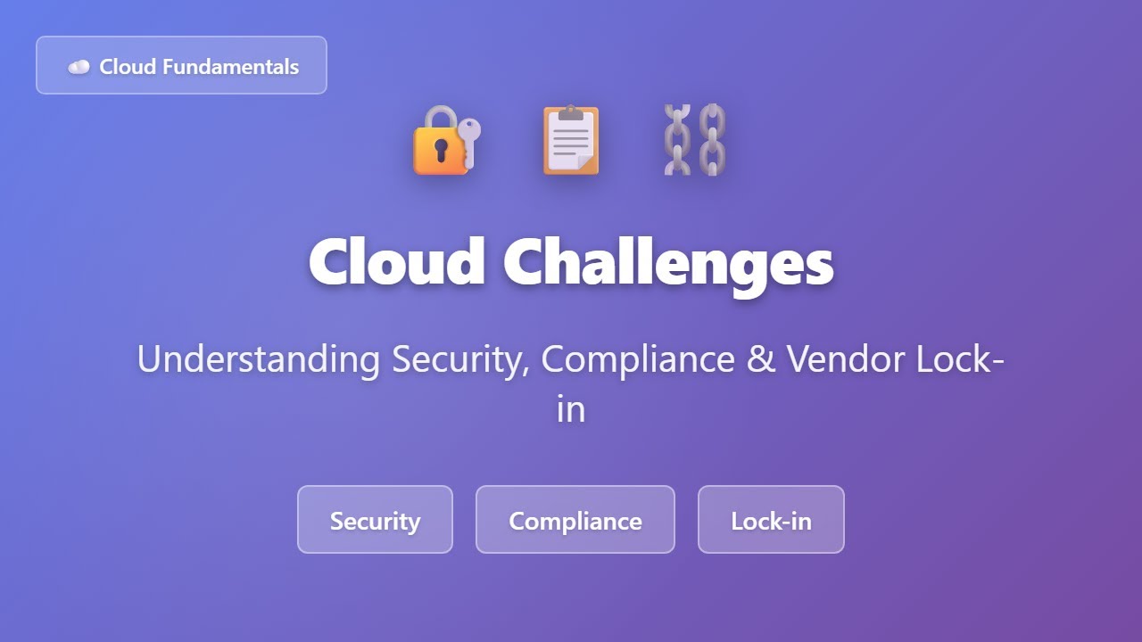 Cloud Challenges: Security, Compliance & Vendor Lock-in Explained