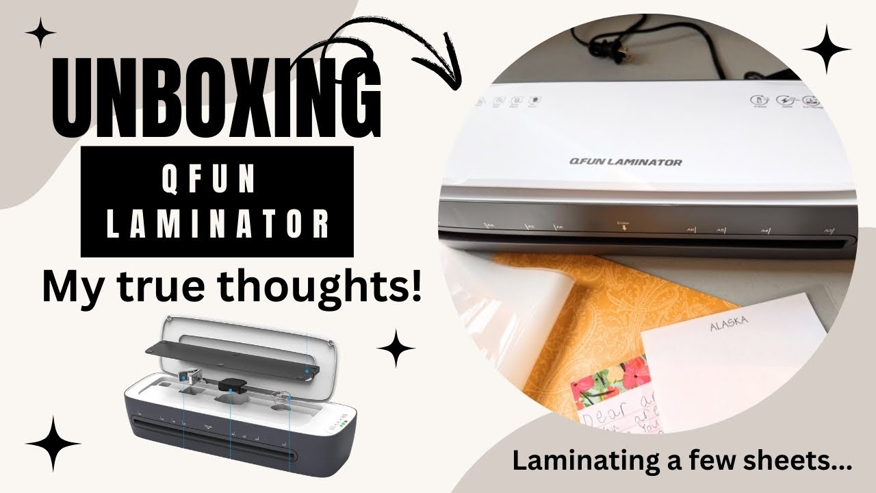 QFUN Laminator Machine Unboxing and Review | Let's try it out!