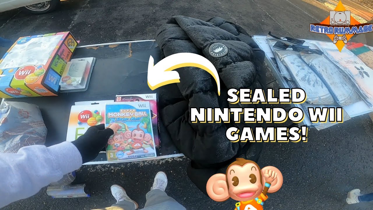 SEALED Games In The Wild! Охота за видеоиграми на моей местной воскресной распродаже из багажника...