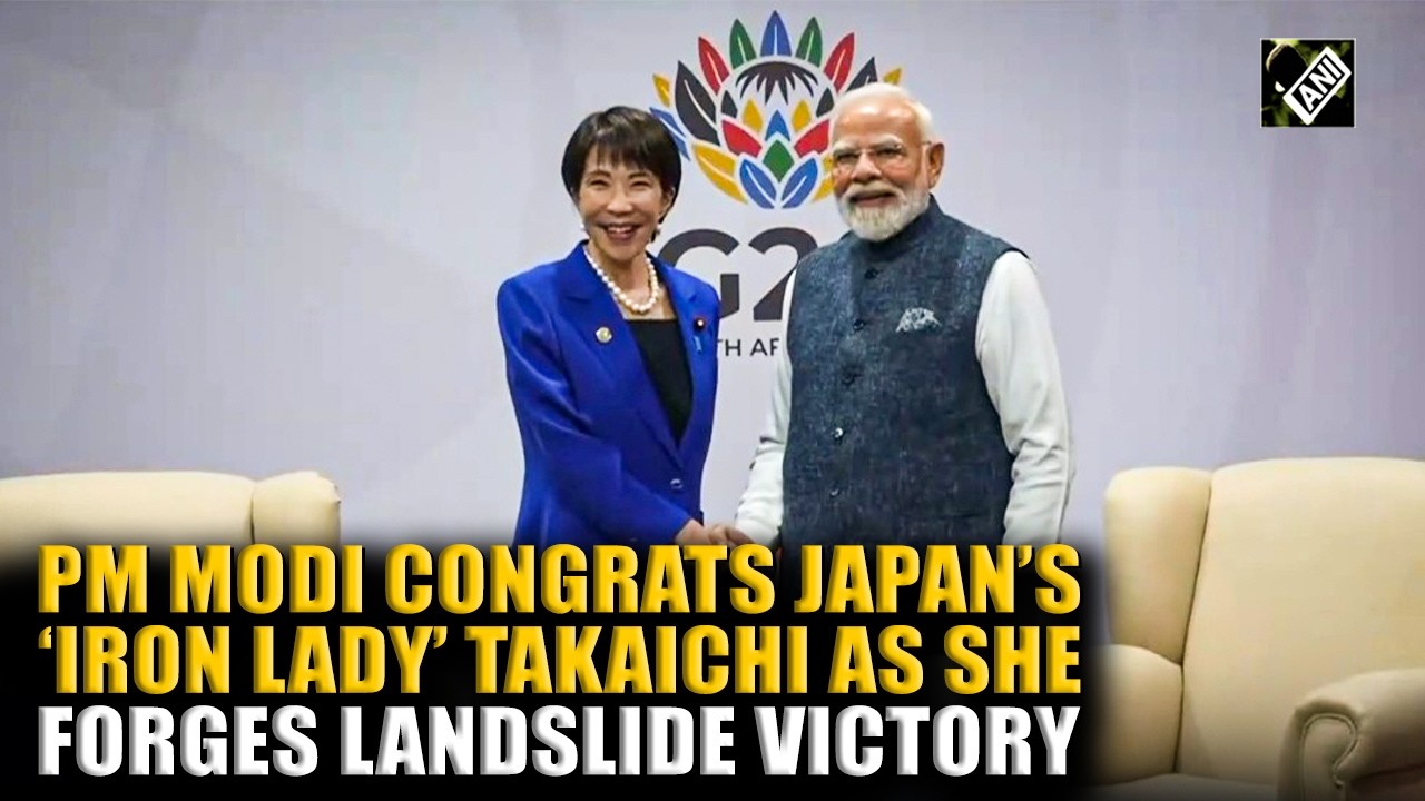 PM Modi extends warm congratulations Japanese PM Sanae Takaichi as she forges stunning election win