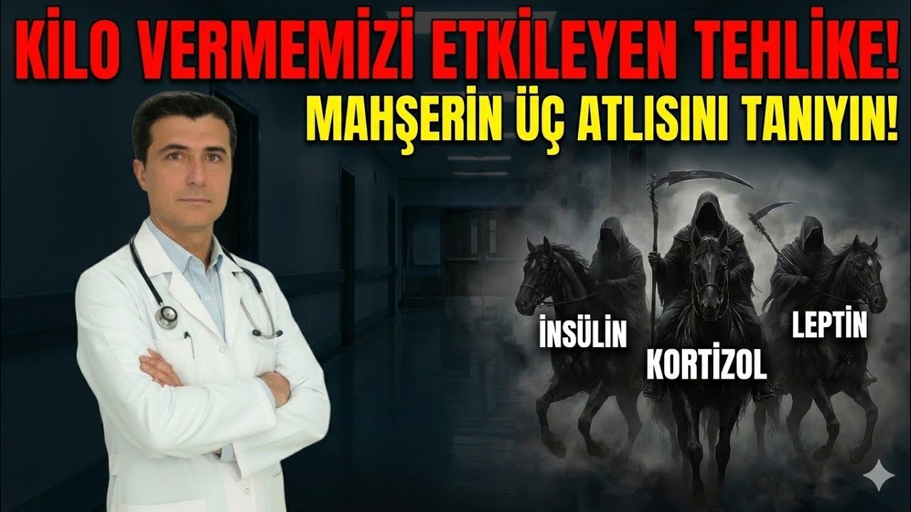 Kilo Vermenizi Engelleyen 3 GİZLİ TEHLİKE! (Mahşerin Üç Atlısı: İnsülin, Kortizol, Leptin)