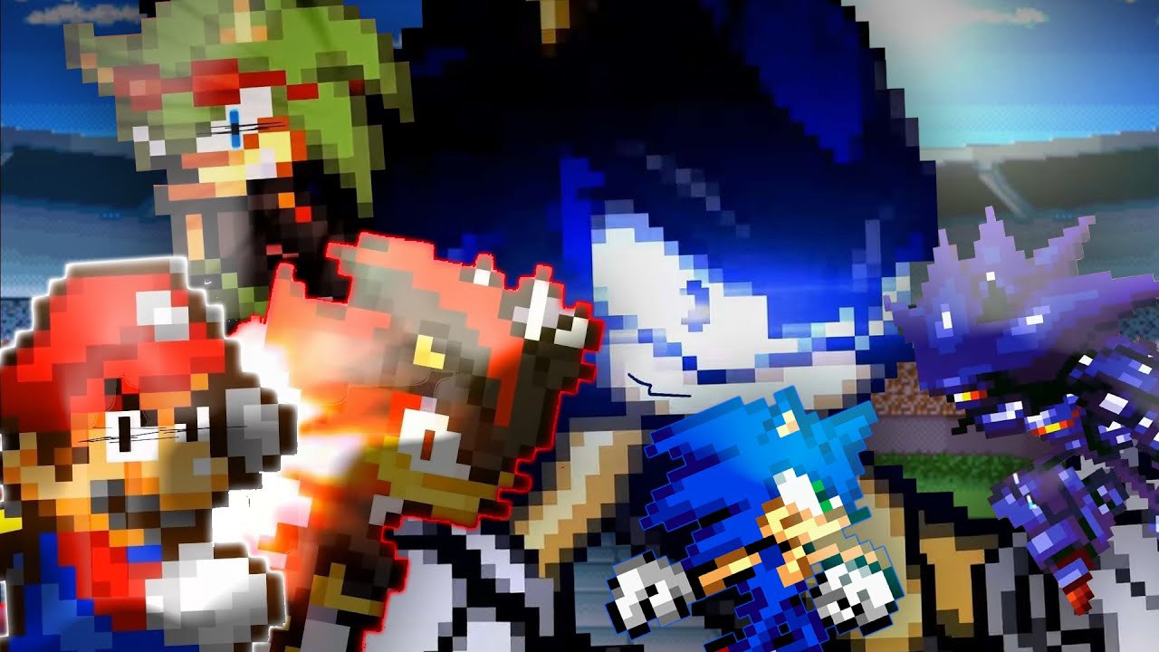 THE NEXT BEST SPRITE BATTLE SERIES! Super All-Star Bros. Episode 1 SpacePea REACTION!