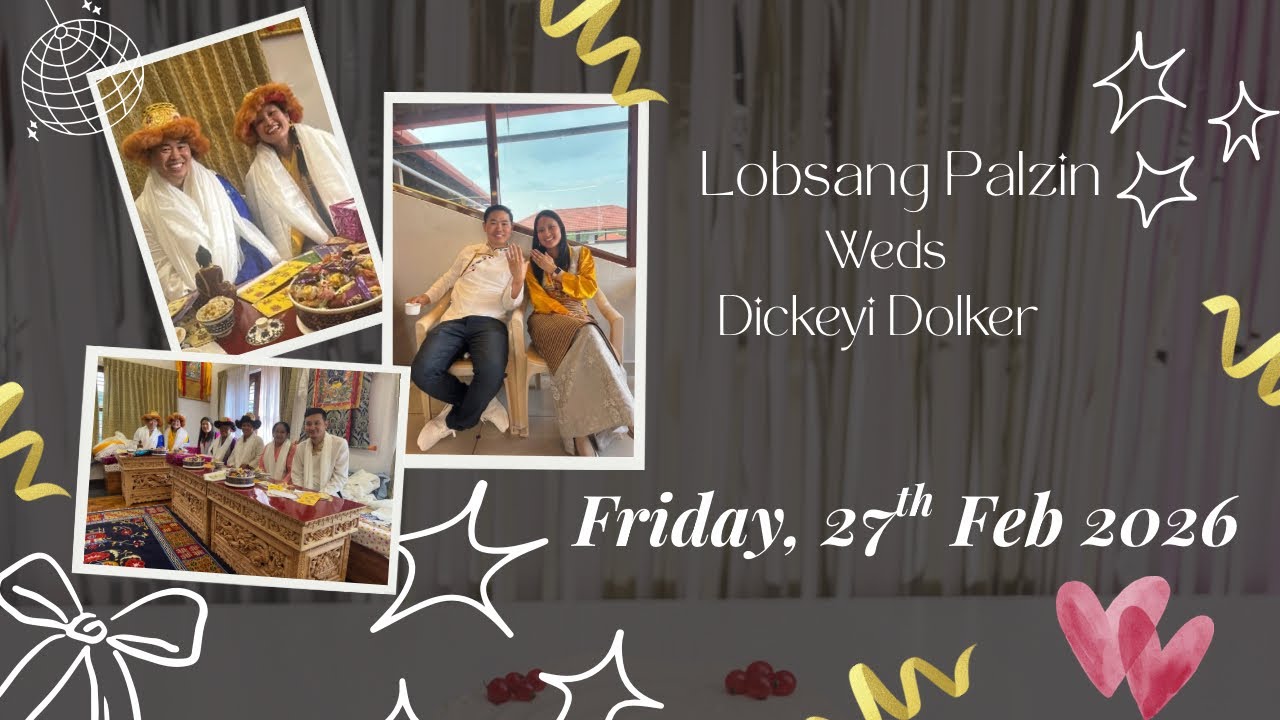 Lobsang Palzin weds Dickeyi Dolker