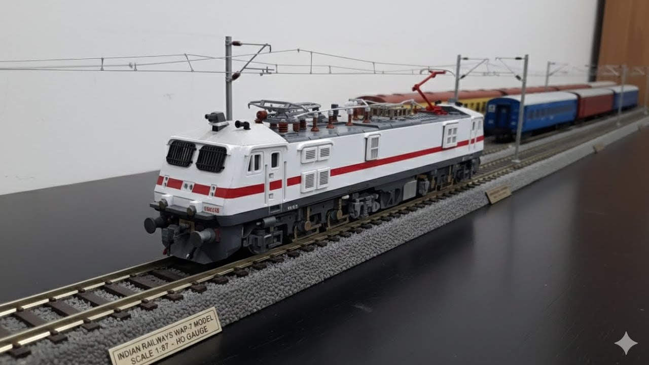 Rail Model Lovers Must Watch | Handmade WAP-7 LHB Express Final Reveal