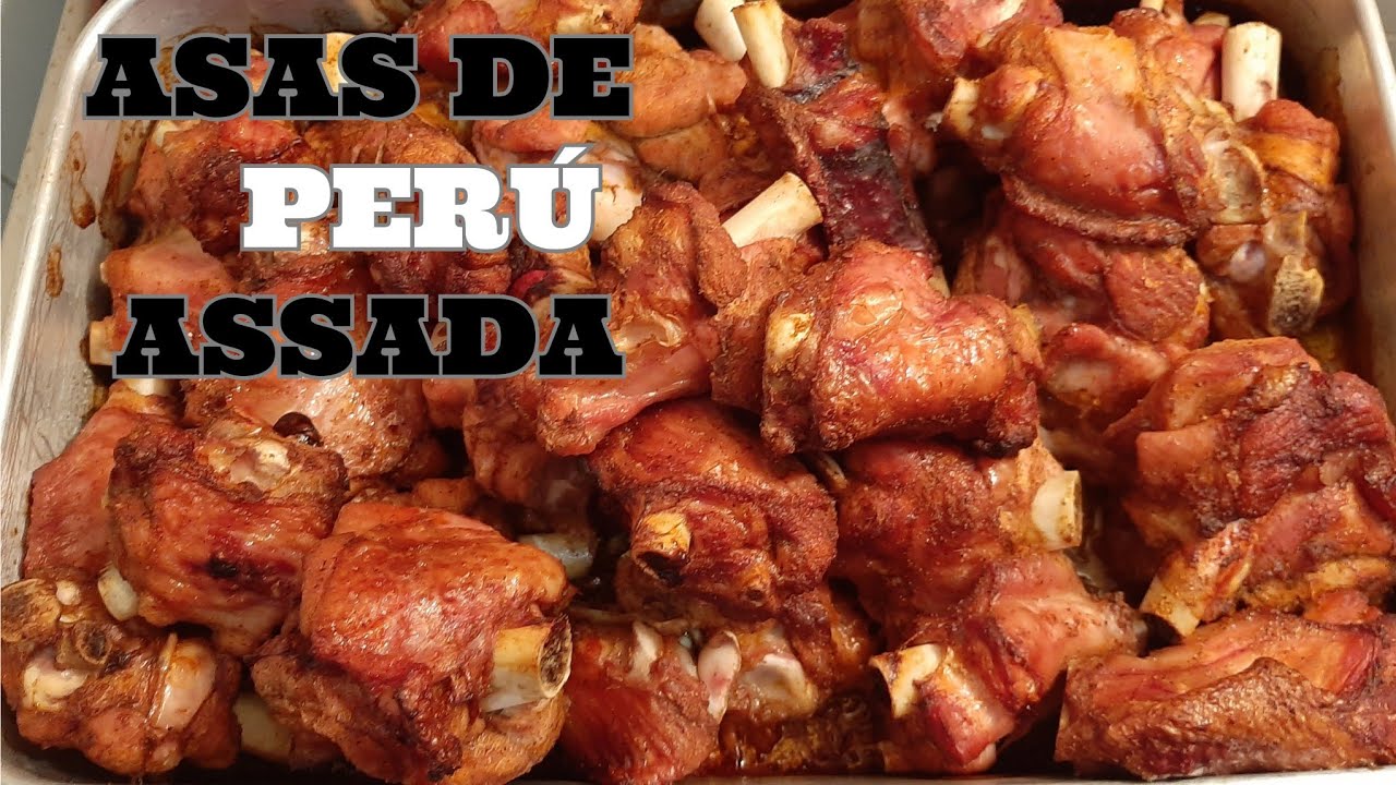 Asas de Perú Assada @mariaalemdacozinha