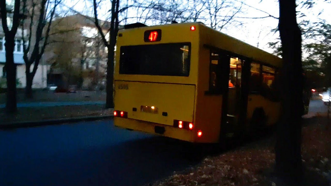 Автобус Маз-103.076 #1505.Маршрут №47, Київ// Bus Maz-103.076 #1505, line 47, Kyiv