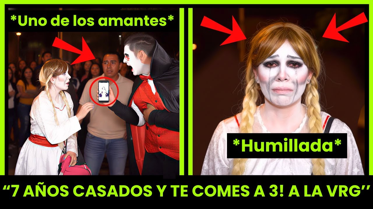 😂➡️ Cuando MUJERES INFIELES ENGA&Ntilde;AN a sus HOMBRES y el KARMA las HUMILLA en HALLOWEEN