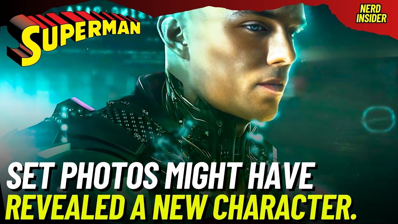 SUPERMAN: SET PHOTOS REVEAL LUTHORCORP, DAVID CORENSWET IN ACTION, AND HERO'S LOGO