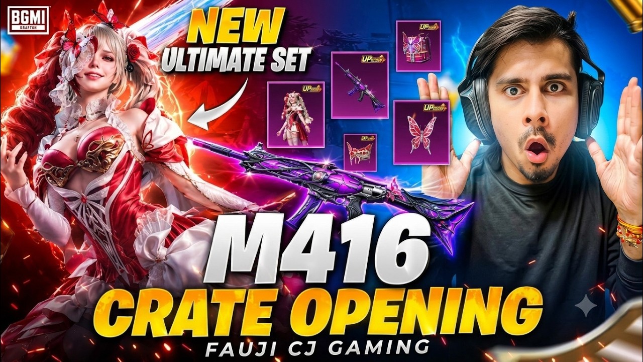 50,000 UC NEW ULTIMATE SUIT WITH M416 SHINOBI KAMI CRATE OPENING IN BGMI 🔥 CRATE OPENING - BGMI LIVE