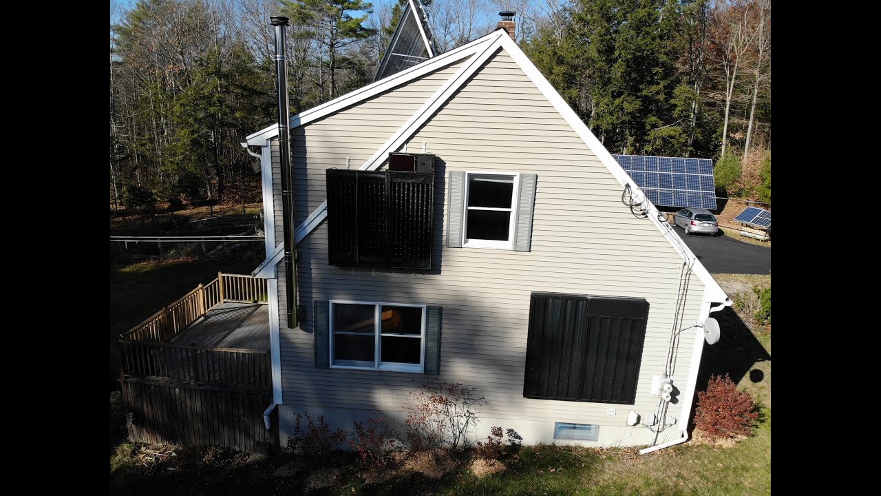 Solar thermal air heating panel build
