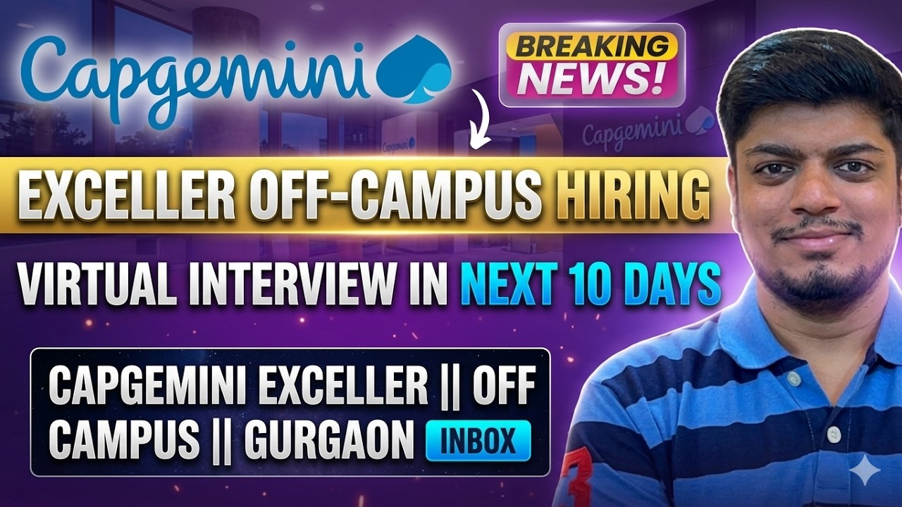 😱Важные новости о программе Capgemini Exceller Off-Campus | Начался процесс найма | Виртуальные с...