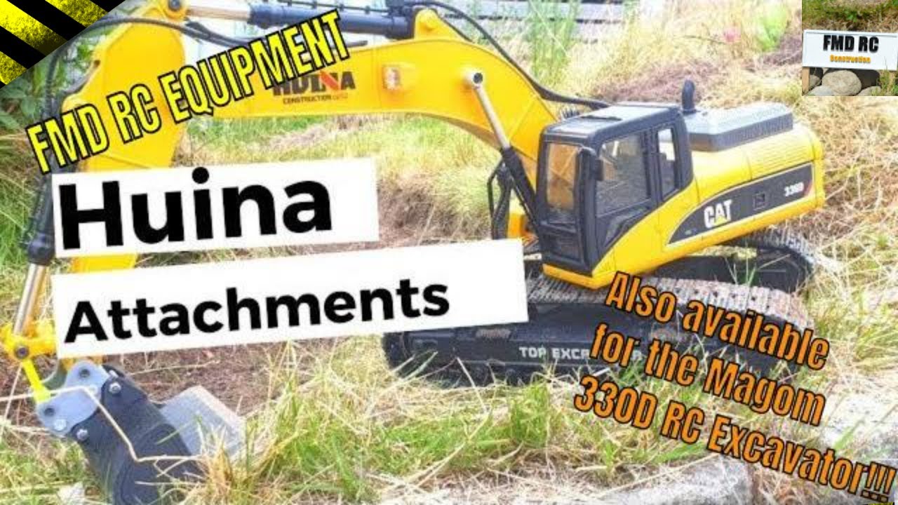 HUINA and MAGOM 3D Printed Excavator Attachments - FMD RC EQUIPMENT - Collection of Designs