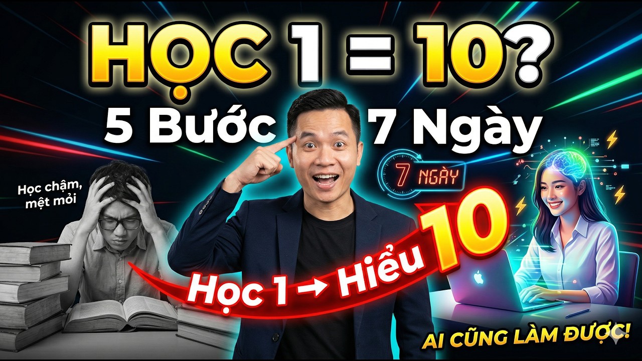 5 Bước Ghi Nhớ Siêu Tốc Giúp Bạn Học 1 Hiểu 10 Trong 7 Ngày.