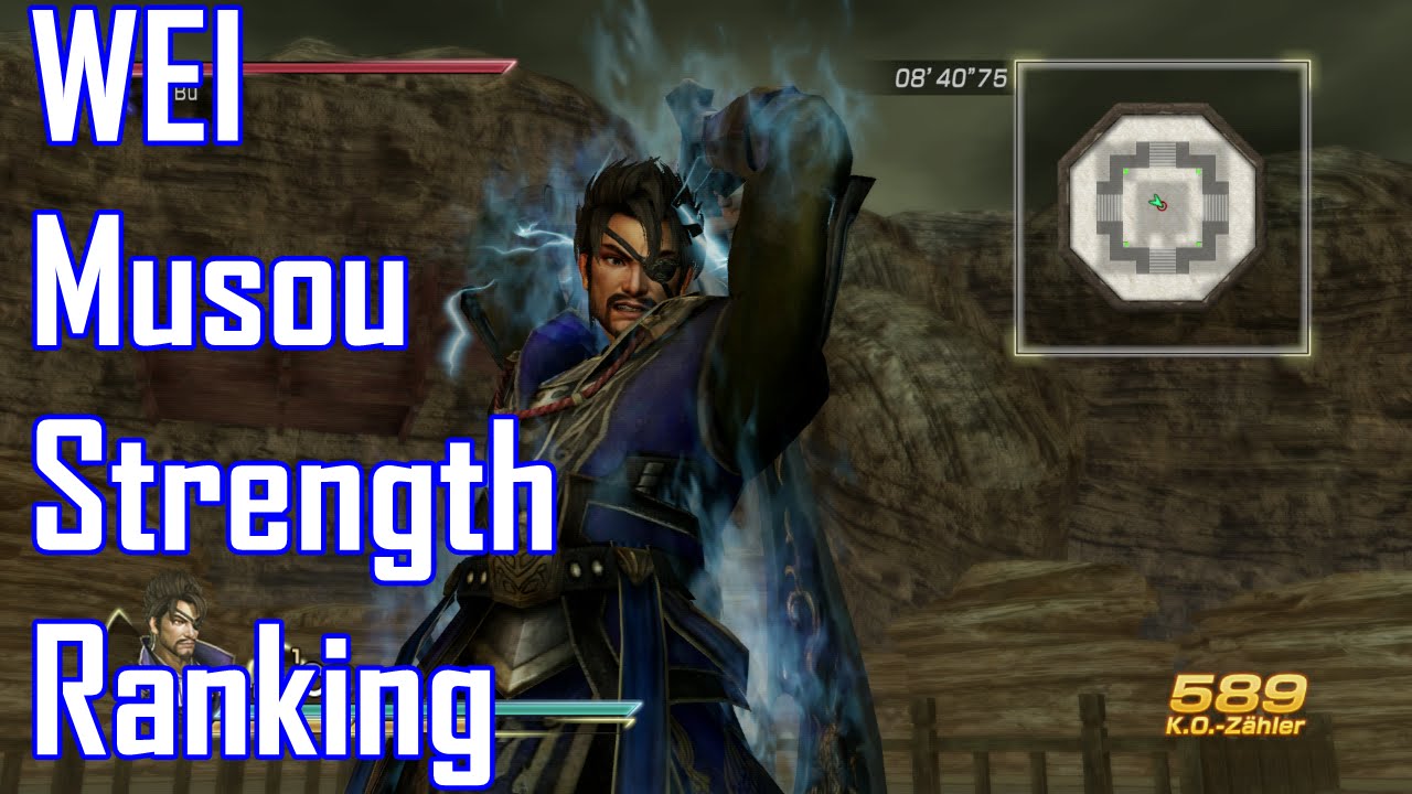 Dynasty Warriors 8 XL Musou Strength Ranking [WEI Kingdom]