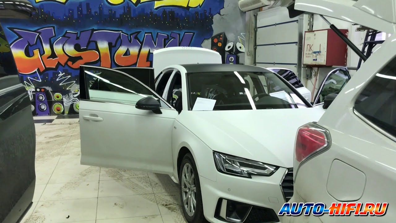 Аудиосистема на базе штатного ГУ в Audi A4 (B9)