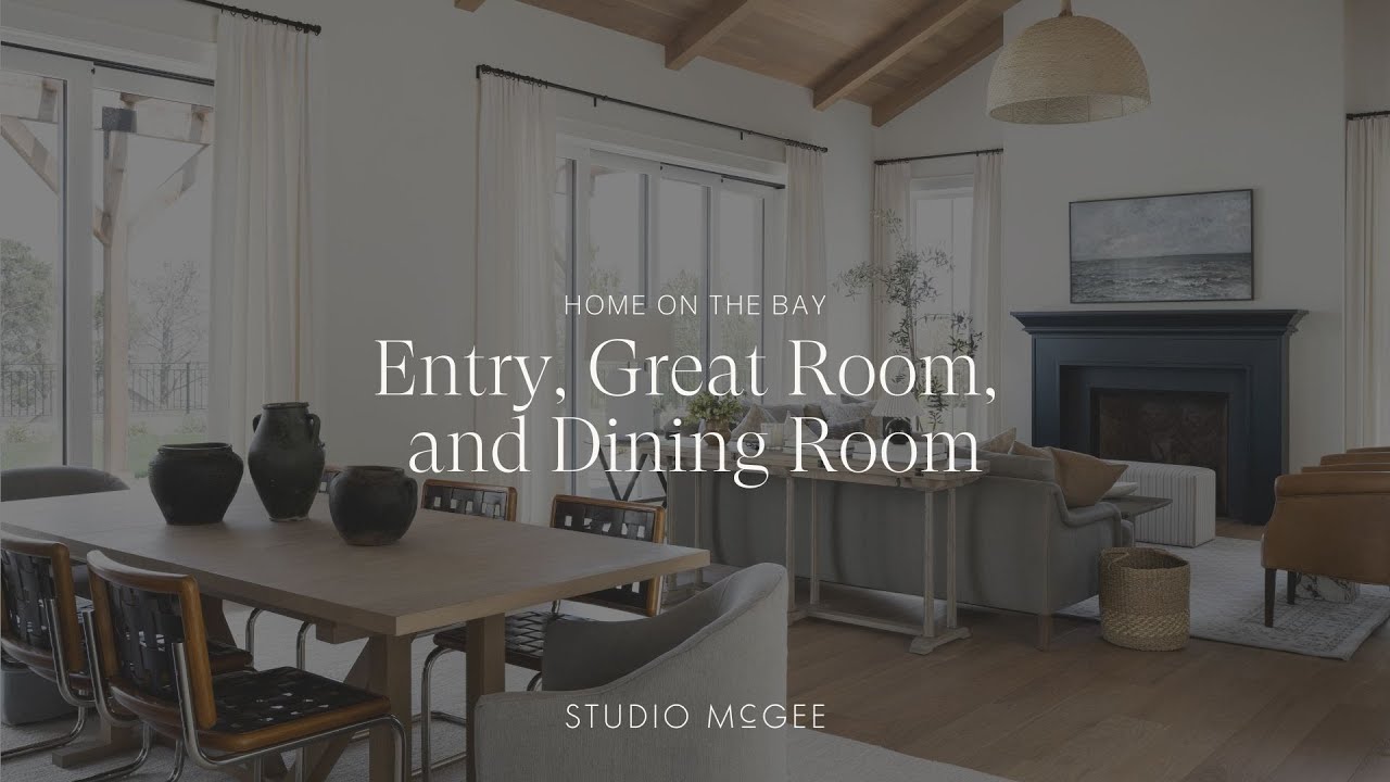 Home On the Bay: Entry, Great Room, and Dining Room