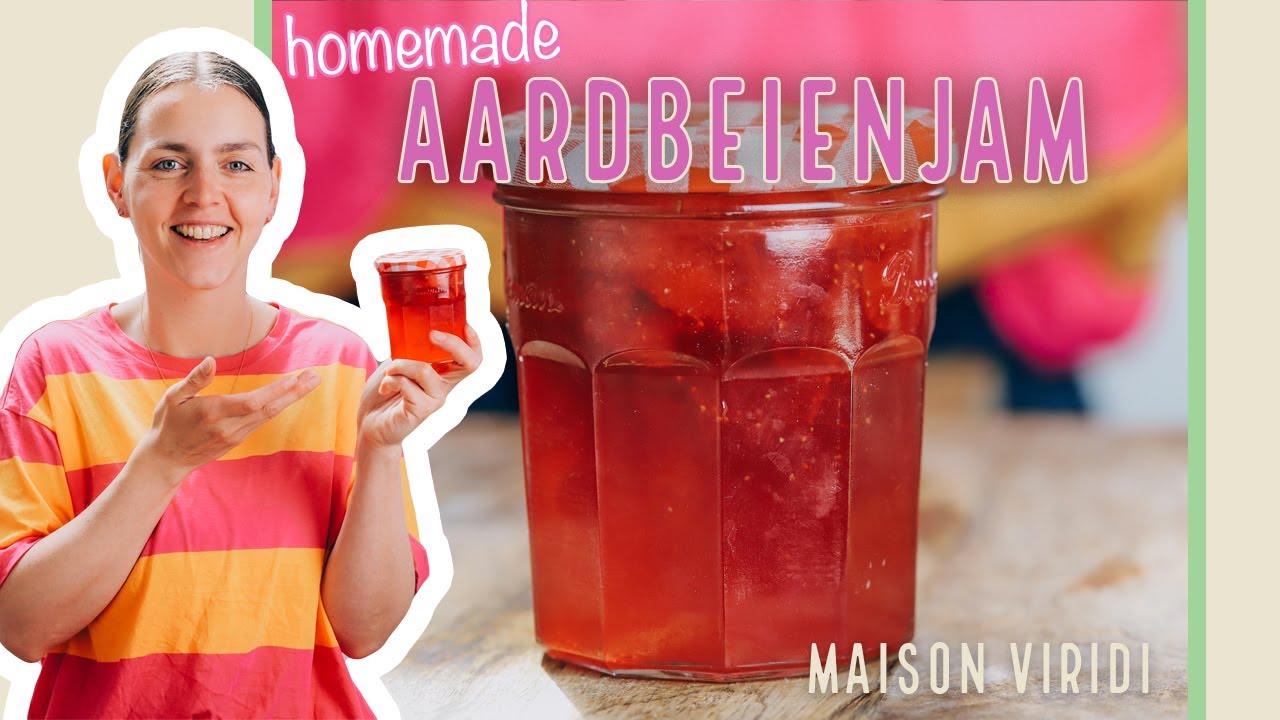 Mijn lievelingsjam maken: AARDBEIENJAM! Lekker, makkelijk en binnen een paar minuten klaar.