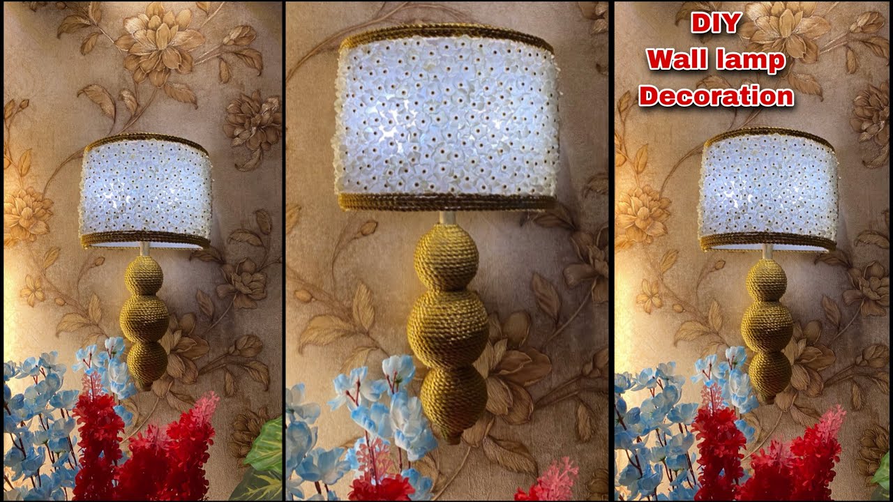diy glam wall lamp \scones | lighting decoration | crafting | FASHION PIXIES