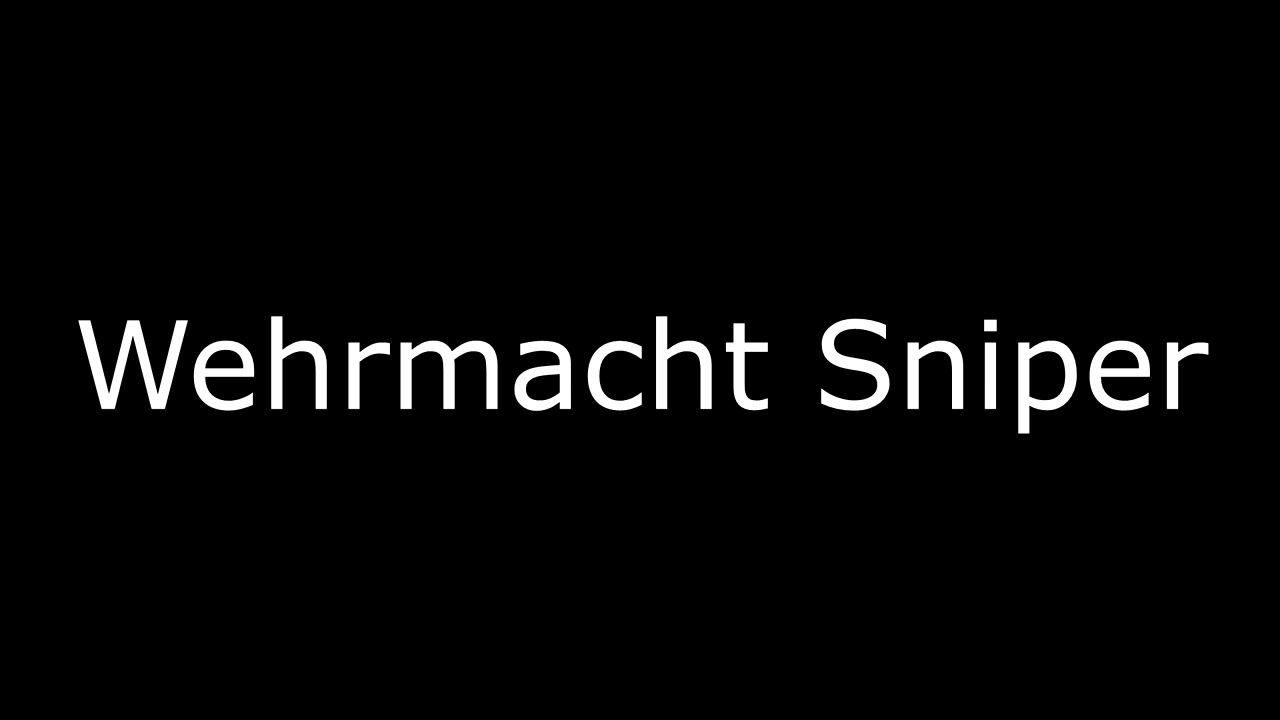 Company of Heroes 1 Voices: Wehrmacht Sniper