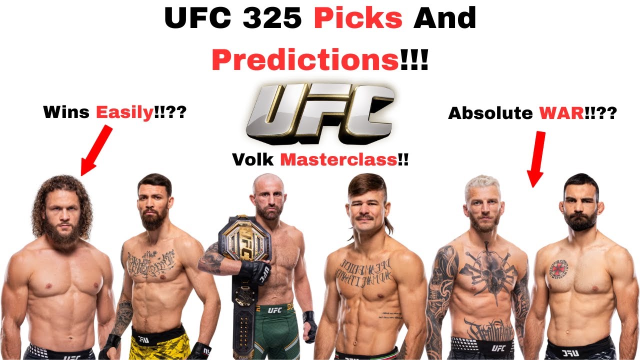 UFC 325 Alexander Volkanovski Vs Diego Lopes Picks And Predictions