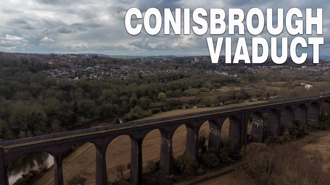 Conisbrough Viaduct Aerial Drone Video