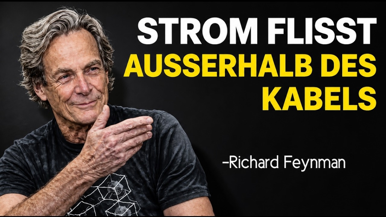 Strom fließt nicht durch Drähte das versteht jeder falsch...Feynman erklärt...