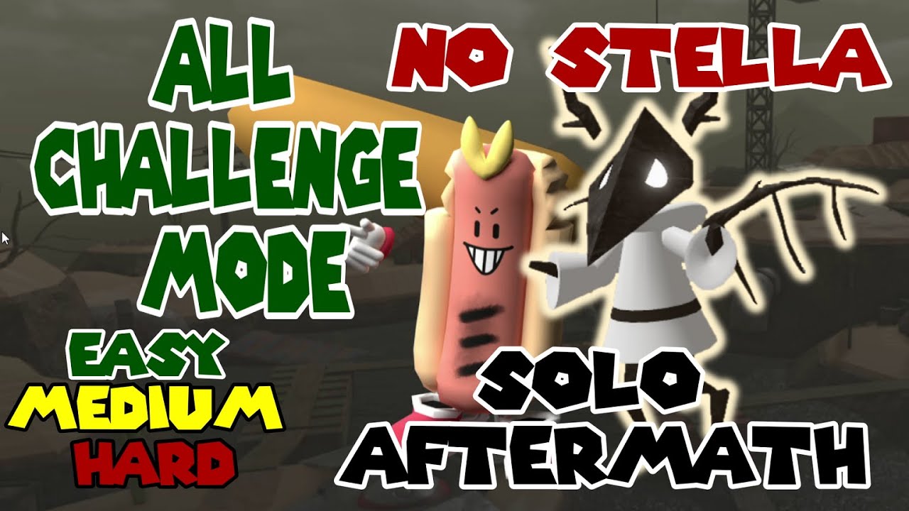 AFTERMATH (NO STELLA) SOLO ALL CHALLENGE MODE, TOWER HEROES, ROBLOX