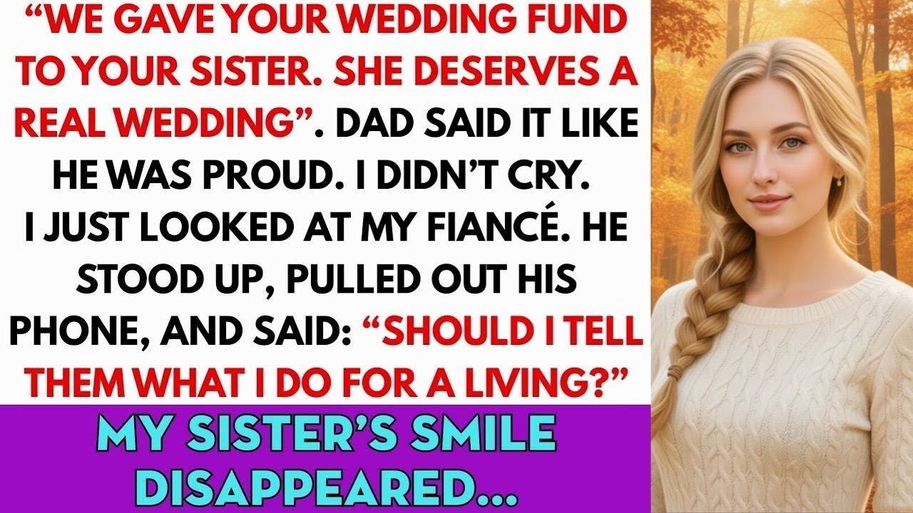 Dad Gave My Wedding Fund To My Sister—“She Deserves It.” Then My Fiancé Stood Up And Said