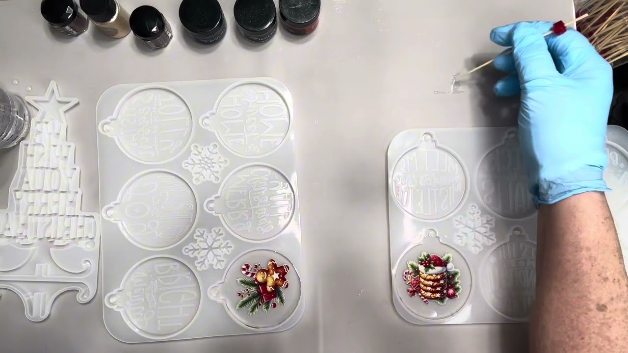 #57 Christmas in July Ornaments with Resin
