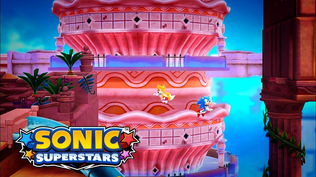 Sonic Superstars - Pinball Carnival to Sand Sanctuary Zone