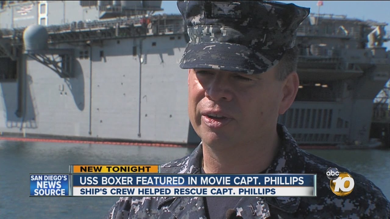 USS Boxer captain involved in rescue of real-life Captain Phillips speaks to 10News about new film