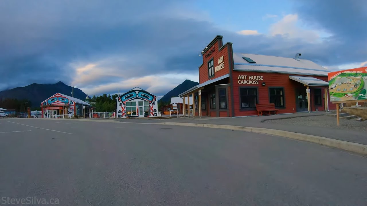 Driving around Carcross, Yukon