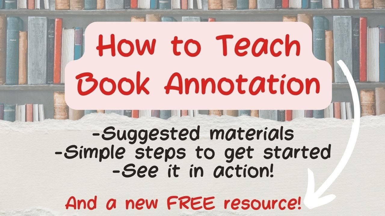 How to Teach Book Annotation | See Real Examples | Plus a New FREE Resource