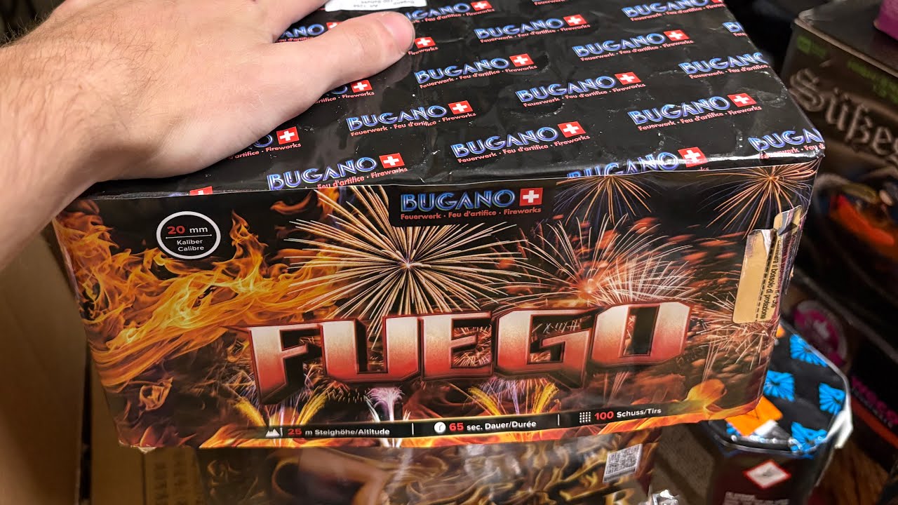 Bugano - Fuego Neuheit😍🇨🇭 2025 Top Fireworks Cake 100 Shot 🔥 