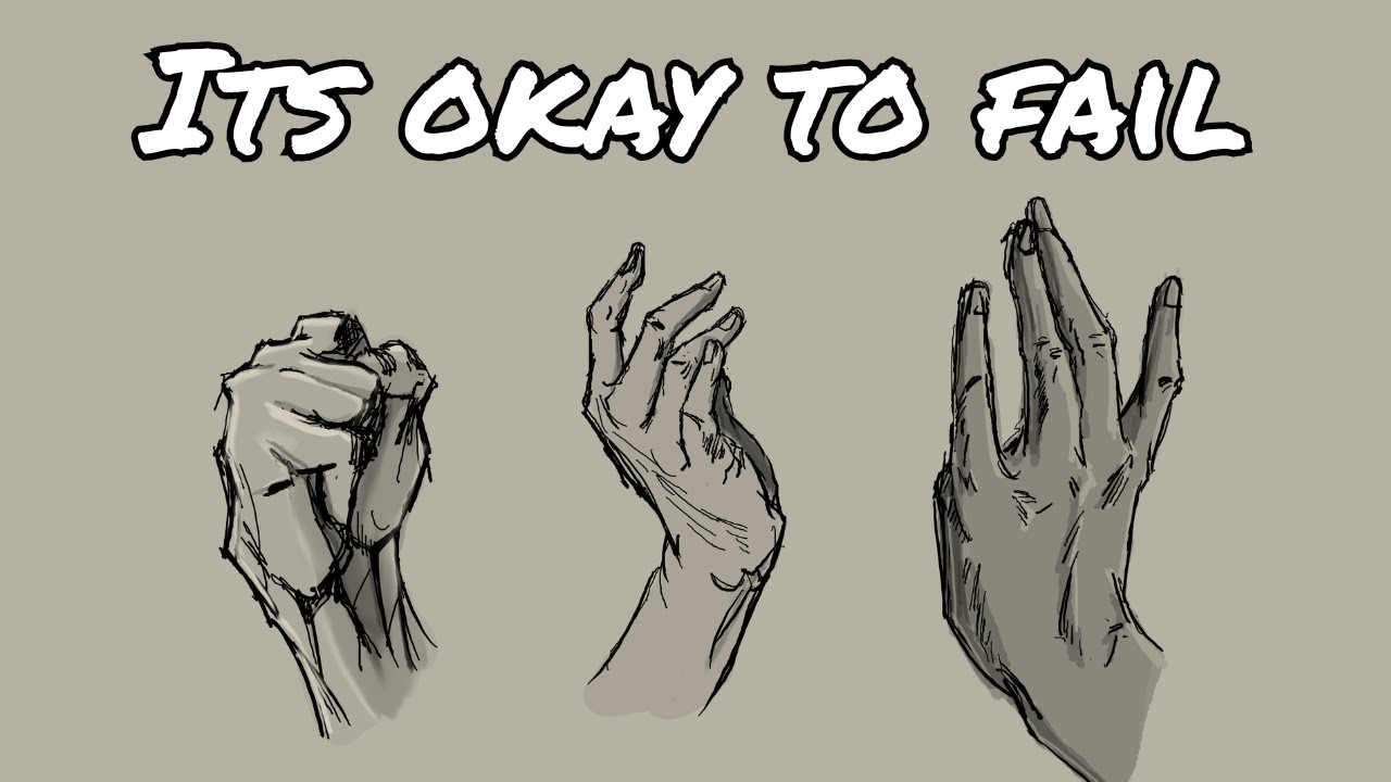 How to Draw Hands : Do The Hard Things First - A Timelapse