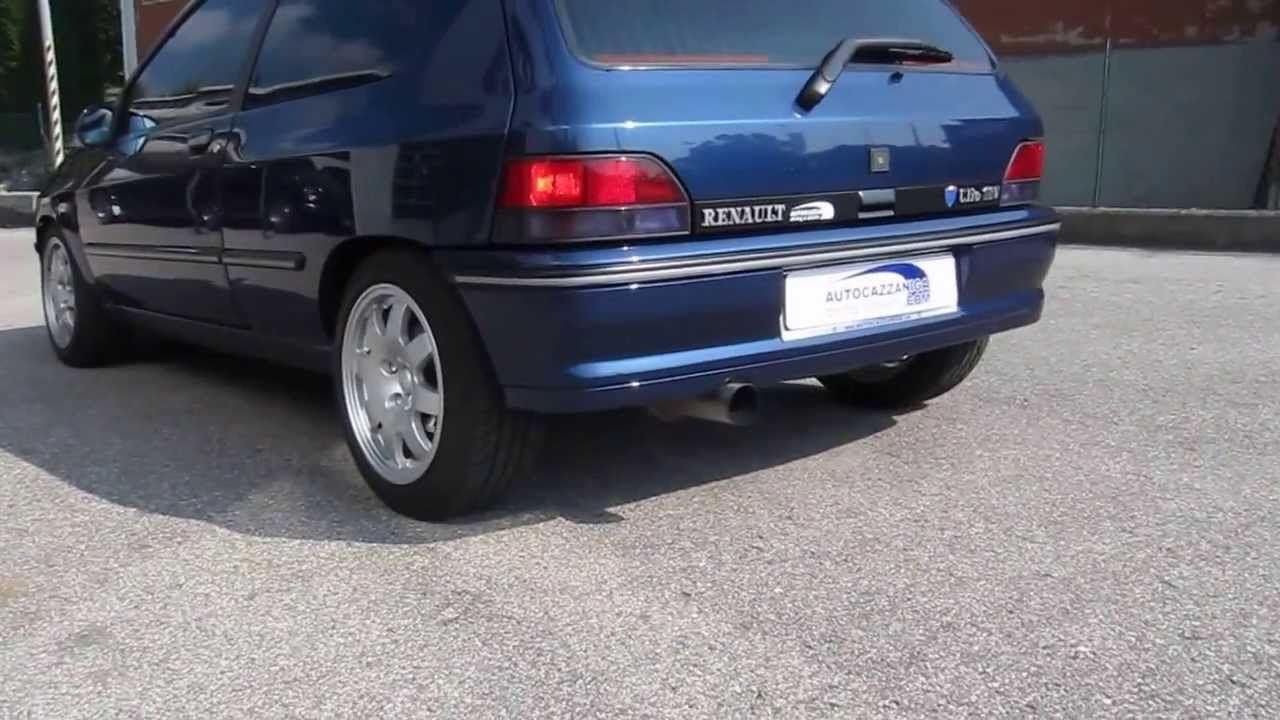 PROVA SU STRADA E SOUND DELLO SCARICO RENAULT SPORT CLIO 1.8 16v 1993 www.autocazzaniga.com