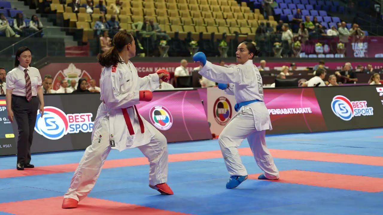 🔥 FULL FIGHT – Arika Gurung 🇳🇵 vs Maria Torres 🇪🇸 Semi-Final +68kg Female Kumite Karate1 Rabat 2025