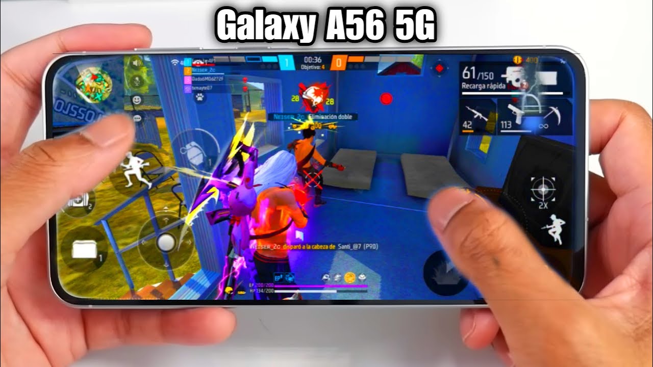 Samsung Galaxy A56 5G - PROBANDO FREE FIRE CON LOS GRÁFICOS ULTRA