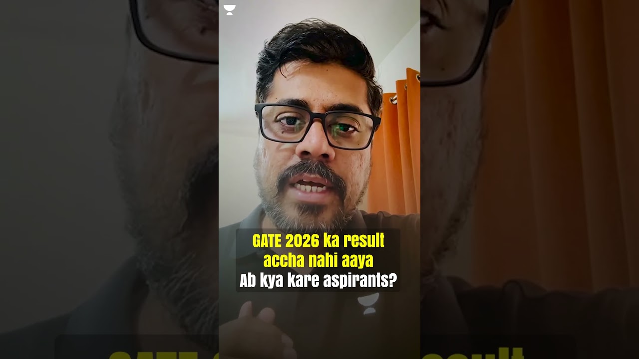 GATE 2026 ka result accha nahi aaya&hellip; Ab kya kare aspirants ? #shorts #gate2027 #gateresult2026