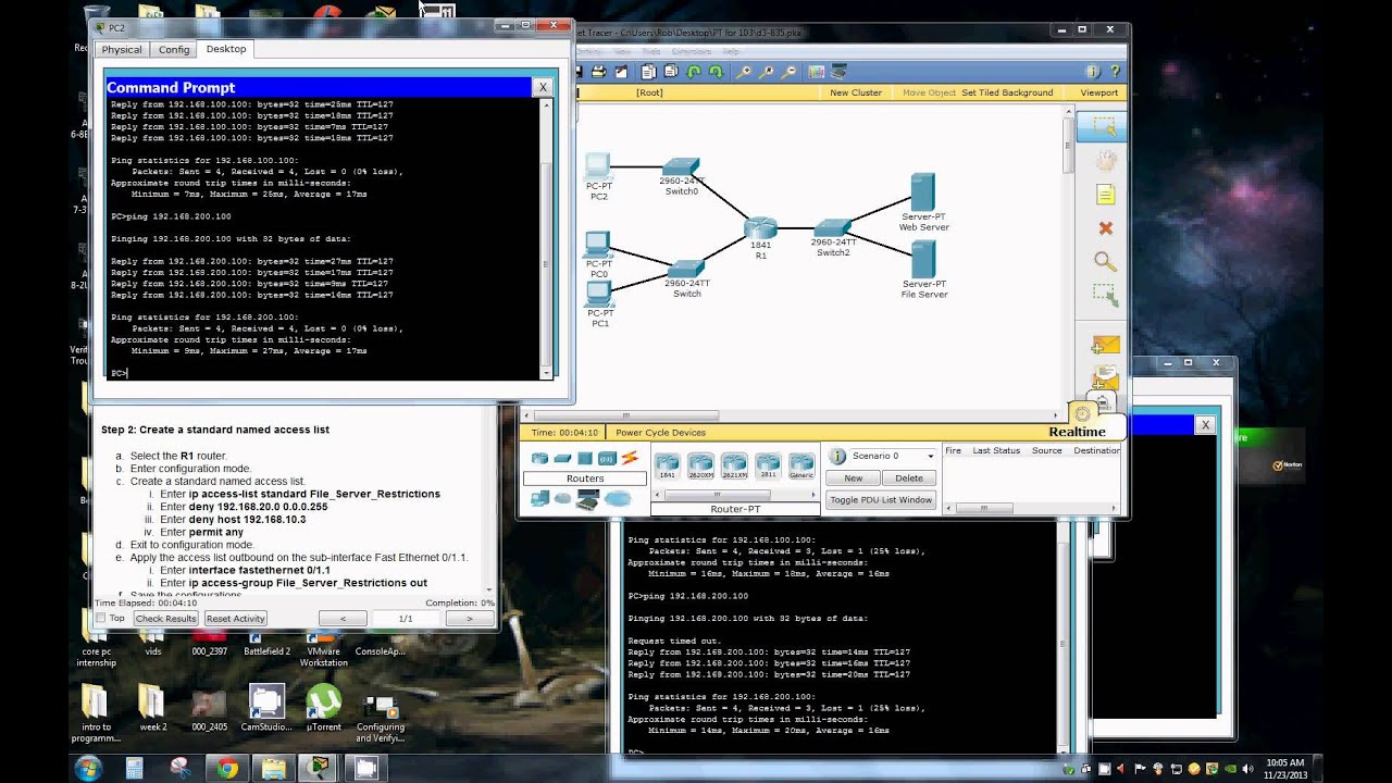 Configuring and Verifying Standard Named ACLs