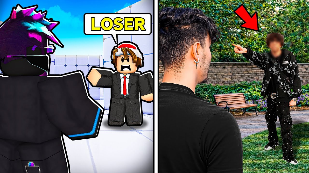 I confronted MY BIGGEST HATER in Real life...(Roblox Rivals)