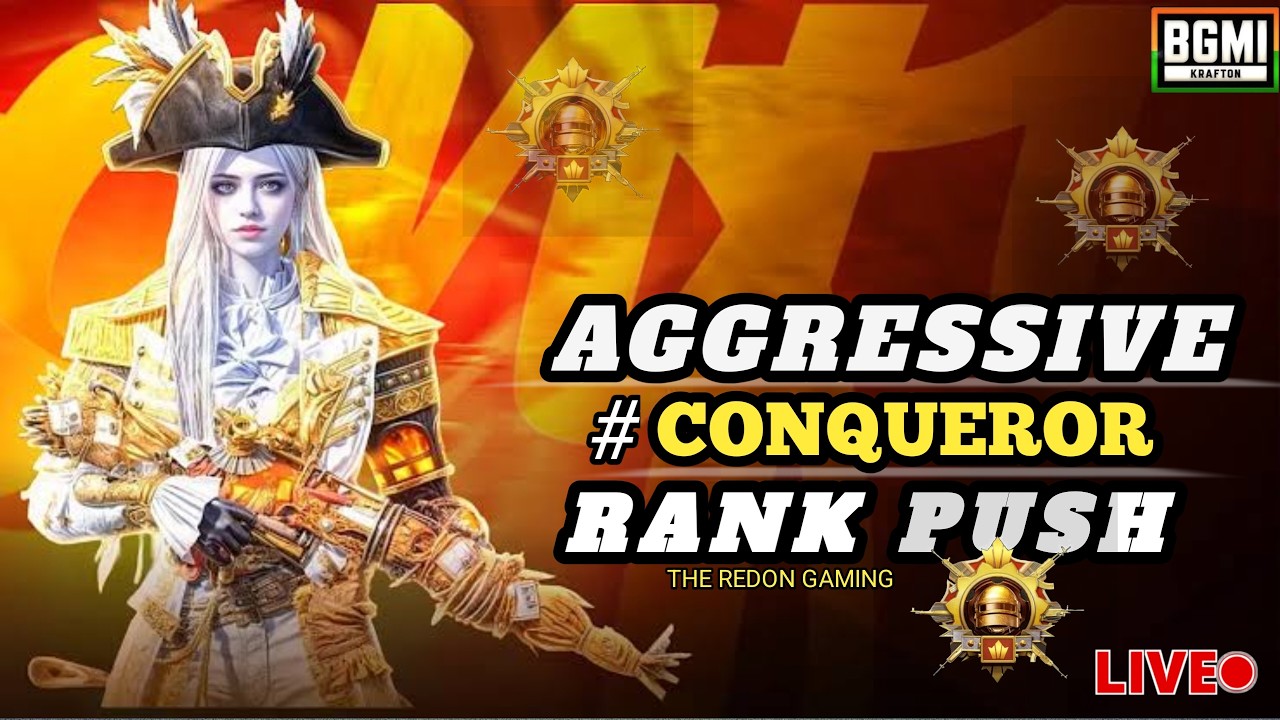 🔴 LIVE ! CONQUEROR RANK PUSH GAMEPLAY | ROAD TO CONQUEROR #live #bgmi #conqueror
