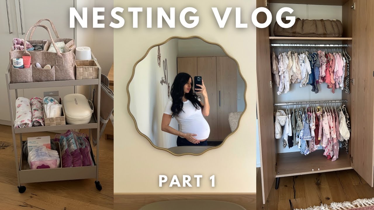 Nest With Me Part 1 - Packing our hospital bags, organizing the bedside caddy (&more)!