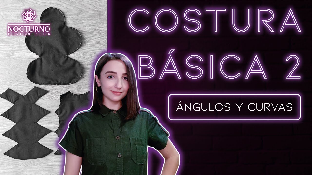 🧵 Cómo COSER Curvas y Ángulos en máquina | Curso gratis de costura 2