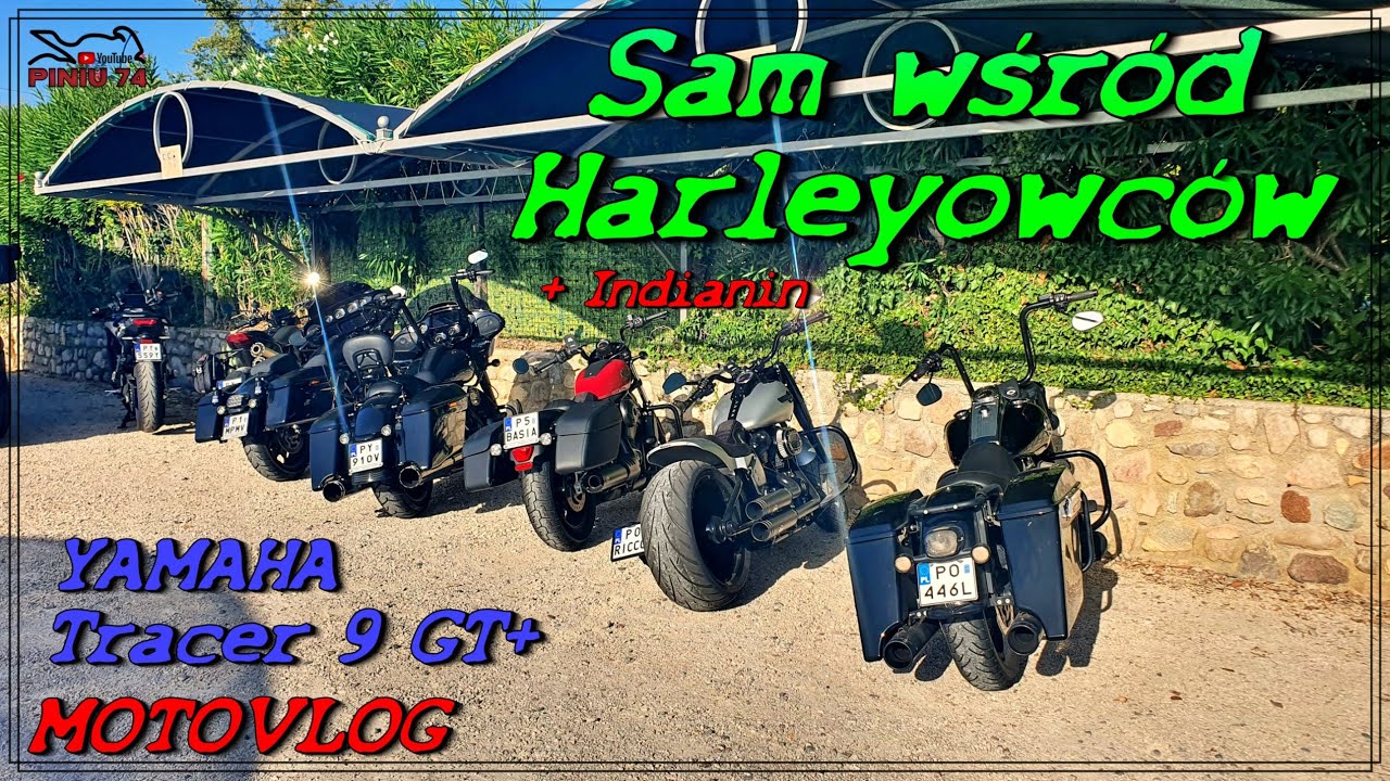 Sam wśr&oacute;d Harleyowc&oacute;w ...i jednym Indianinem | Yamaha TRACER 9GT+| MotoVlog