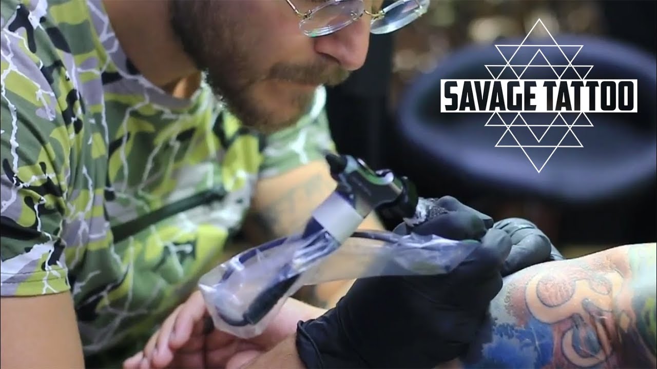 Realistic Galaxy Tattoo Timelapse