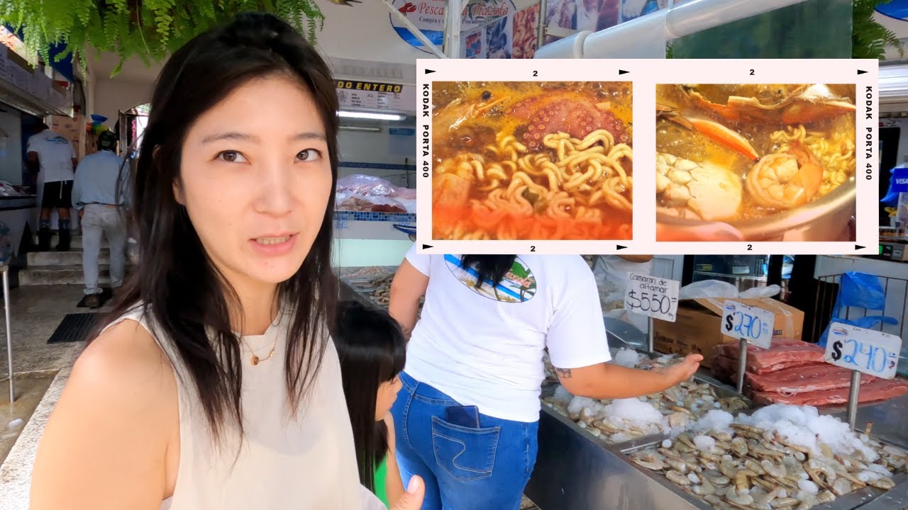 Ramen de Mariscos con Mariscos Frescos de Puerto Vallarta