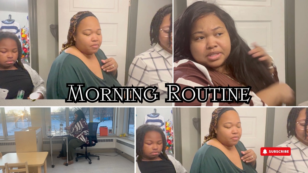 MORNING ROUTINE | ONE BATHROOM FOUR PEOPLE | MOM LIFE