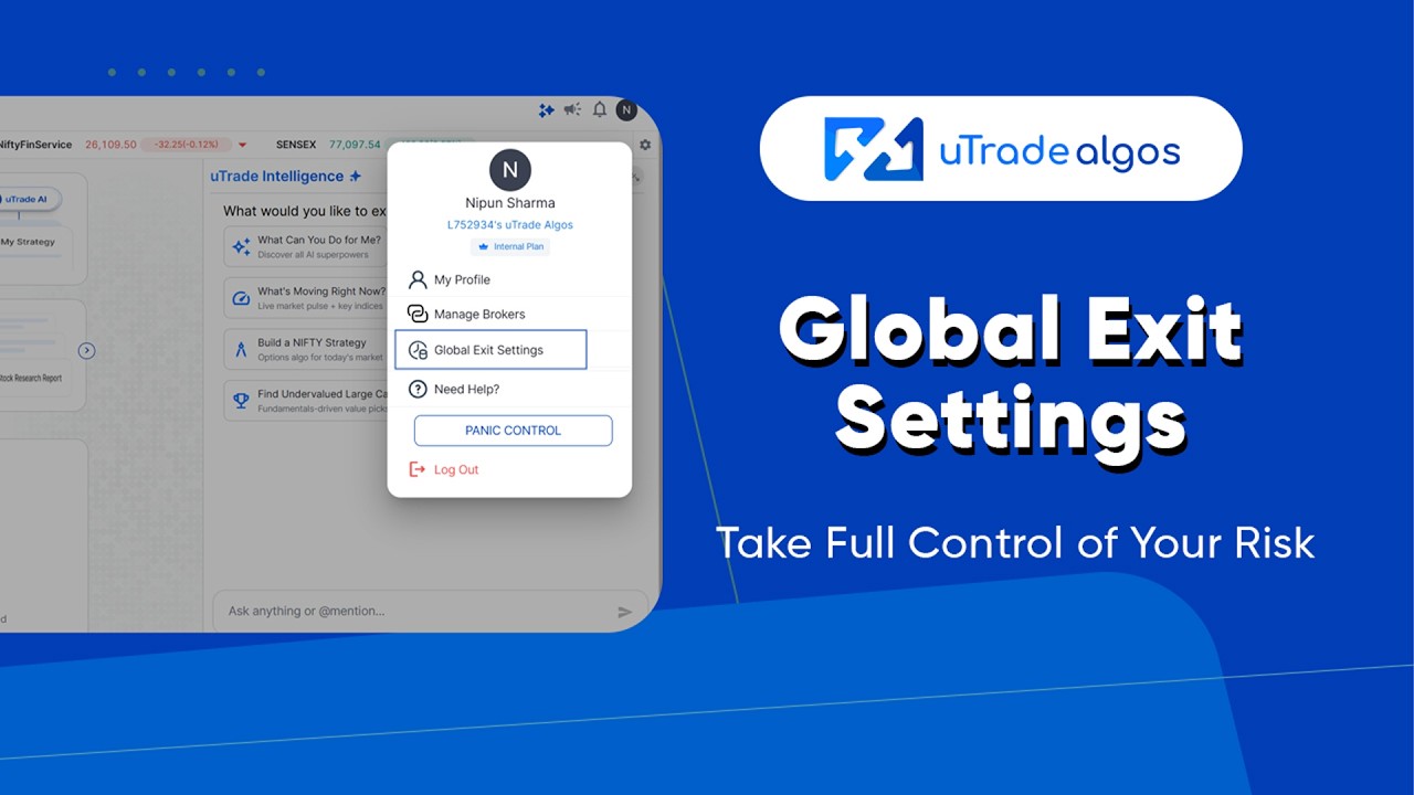 Как установить глобальные параметры выхода из сделки в алгоритмах uTrade | Возьмите полный контро...