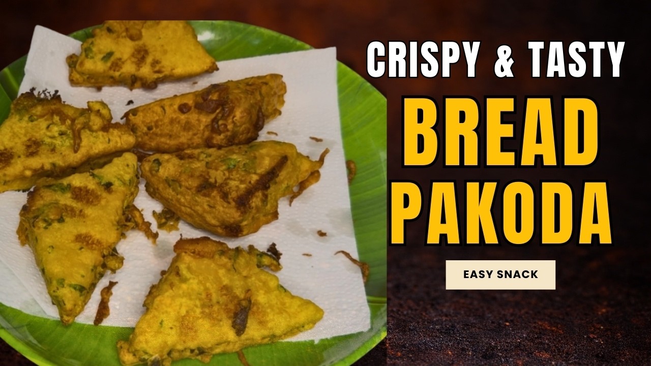 Homemade Crispy Bread Pakoda | Bread Pakoda in 10 Minutes | Quick Snack Recipe